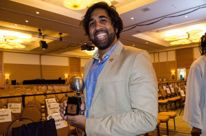 Vivek Tiwary with his Eisner