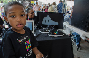 Young entrepreneur at Gigabryte at Maker Faire