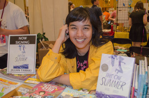 Jillian Tamaki at First Second table